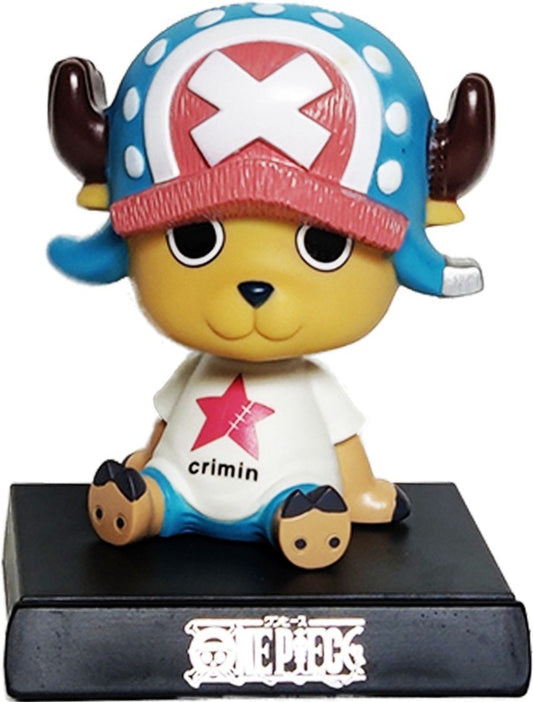 Tony Tony Chopper (Blue) PVC Bobblehead + Phone Holder | Anime ; One Piece |