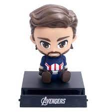 Captain America PVC Bobblehead + Phone Holder | MCU ; Avengers |