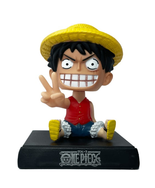 Moneky D Luffy (Evil Smile) PVC Bobblehead + Phone Holder | Anime ; One Piece |