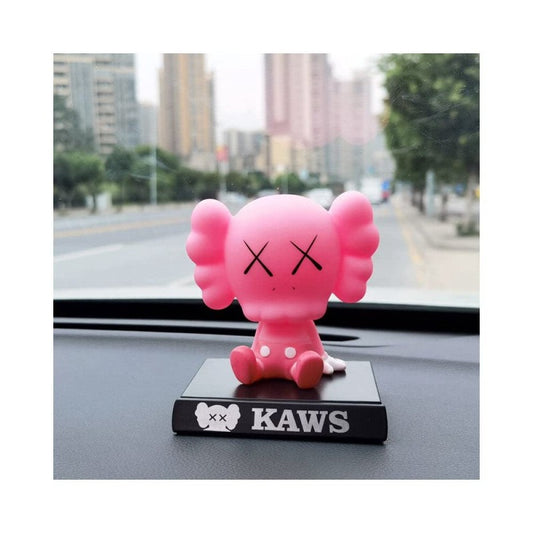 KAWS (Pink) PVC Bobblehead + Phone Holder | American Artist ; Brian Donnelly |