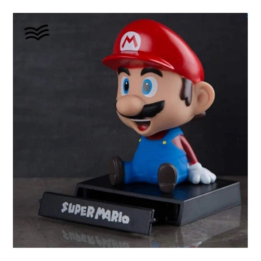 Mario (Red) PVC Bobblehead + Phone Holder | Video Game ; Super Mario |