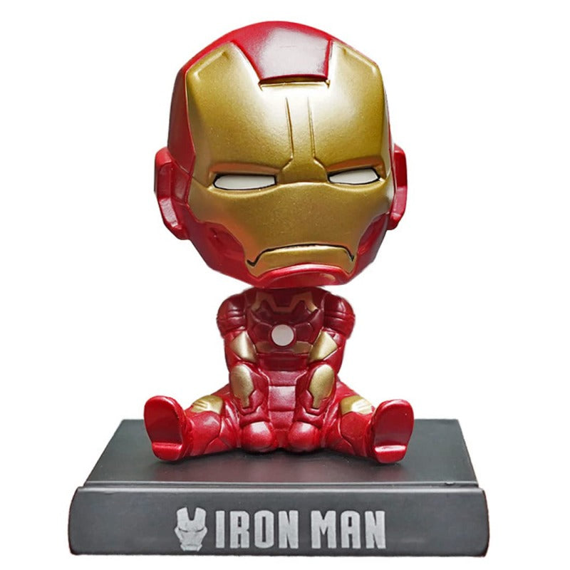 Iron Man (Sitting) Design B PVC Bobblehead + Phone Holder | MCU ; Avengers |