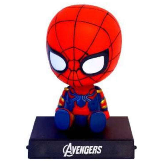 Spiderman (Iron) PVC Bobblehead + Phone Holder | MCU ; Avengers |