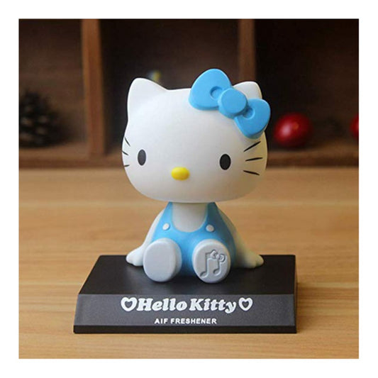 Hello Kitty (Blue) PVC Bobblehead + Phone Holder | Cartoon ; Kitty White |