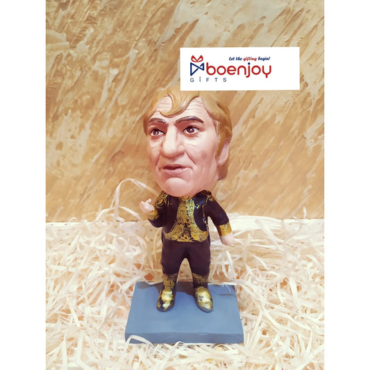 Mogambo Polyresin Bobble Head | 13 Cm | Made In India ; Hand Painted | Mogambo Khush Hua | Indian Cinema ; Famous Personality | Mr. India |