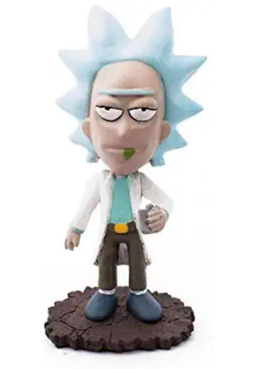 Rick Polyresin Bobble Head | 14 Cm | Made In India ; Hand Painted | American Animated Science-Fiction Sitcom ; Rick And Morty |