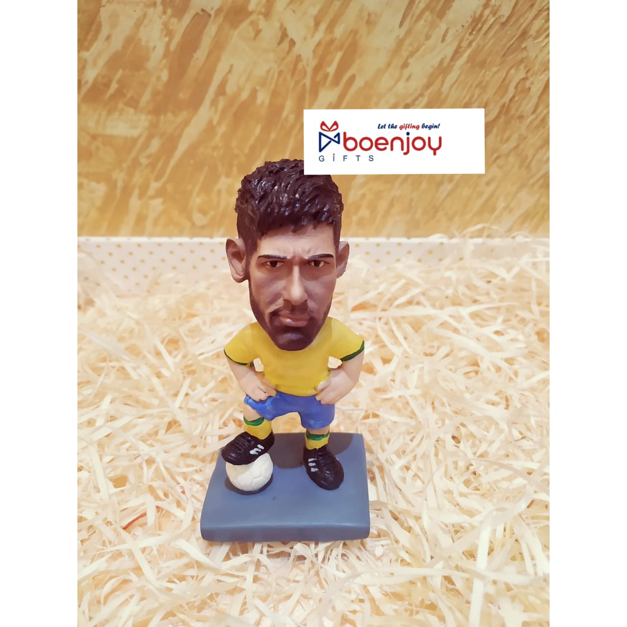 Neymar Polyresin Bobble Head | 10 Cm | Made In India ; Hand Painted | Soccer ; PSG ; Brazil ; Al Hilal|