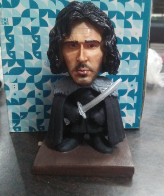 Jon Snow Game Of Thrones Polyresin Bobble Head | 10 Cm | Made In India ; Hand Painted | American Fantasy Drama ; GOT ; Game Of Thrones |