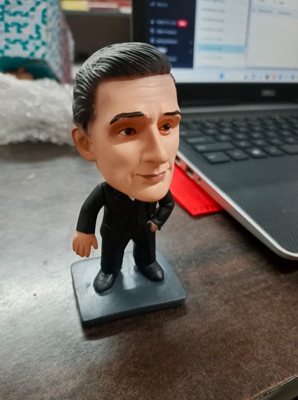 Mike Scott Polyresin Bobble Head | 10 Cm | Made In India ; Hand Painted | The Office ; American Sitcom |