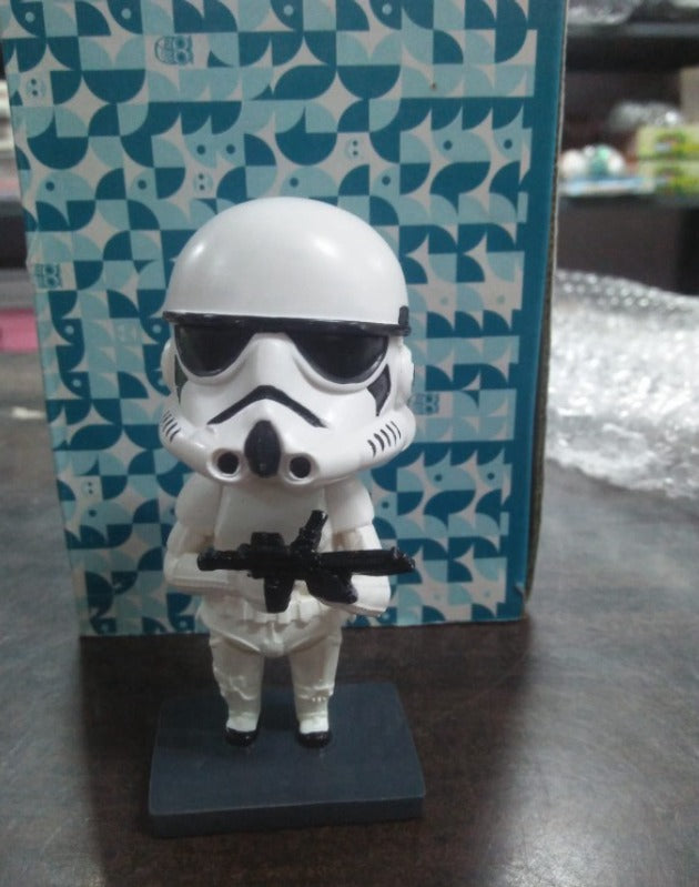 Storm Trooper Polyresin Bobble Head | 11 Cm | Made In India ; Hand Painted | Starwars |