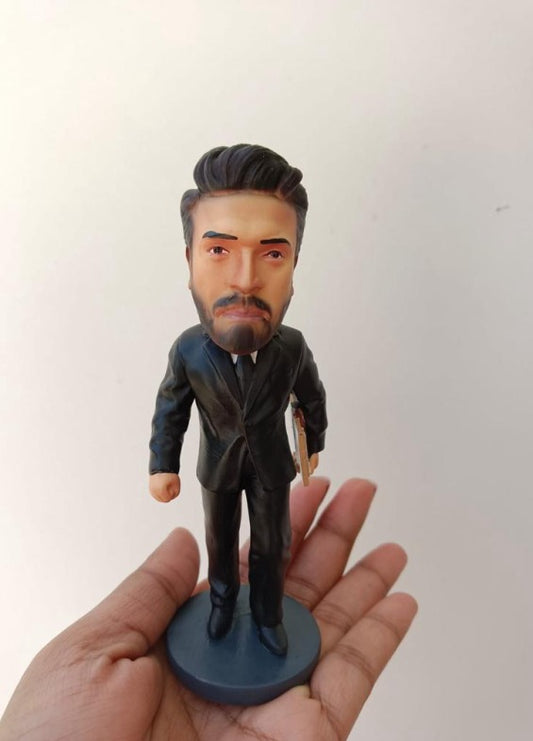 Ram Charan Polyresin Bobble Head | 14 Cm | Made In India | Hand Painted | Indian Cinema ; Famous Personality |