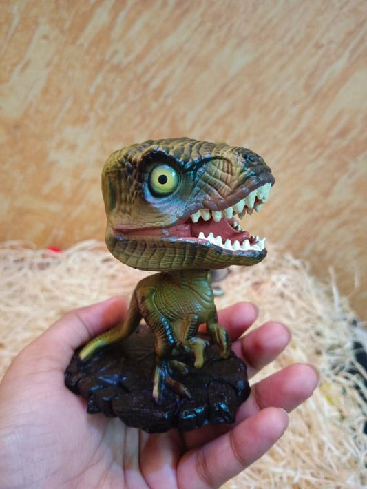 Dino (Green) Polyresin Bobble Head |10 Cm| Jurassic Park ; Trex |