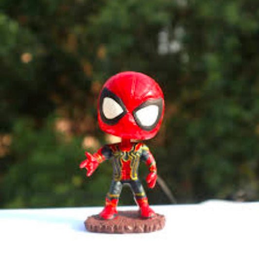 Spiderman Polyresin Bobble Head | 10.5 Cm | Made In India ; Hand Painted | MCU ; Avengers |