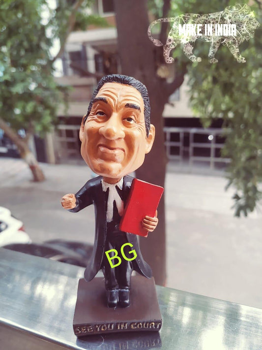 Advocate & Lawyer Polyresin Bobble Head |14 Cm | Made In India ; Hand Painted | Profession ; Court |