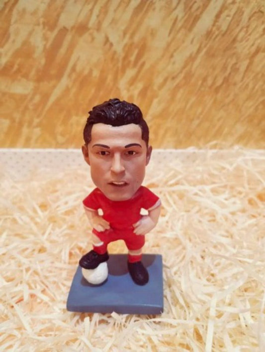 Cristiano Ronaldo Red Jersey Polyresin Bobble Head | 10 Cm | Soccer ; Al Nassr ; Portugal |