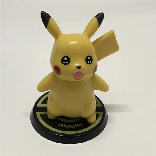 Pokemon Cartoon Action Figures- 1 Pc | 9.5 cm | Pikachu for Car Dashboard, Office Desk/Study Table