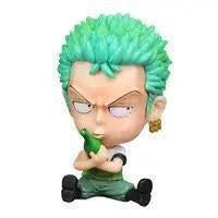 One Piece Zoro with Bottle Figures 1 pcs Figure | Cake Topper/Toy for Car Dashboard, Study Table Office Desk Collectible | 10.5 cm