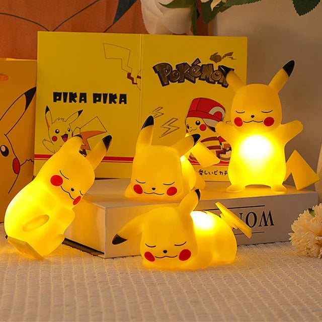 Pokemon Pikachu Lamp | Sleeping Pikachu | Warm Yellow Light | Anime