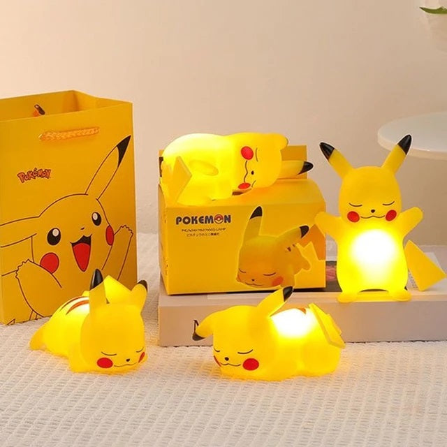 Pokemon Pikachu Lamp | Sleeping Pikachu | Warm Yellow Light | Anime