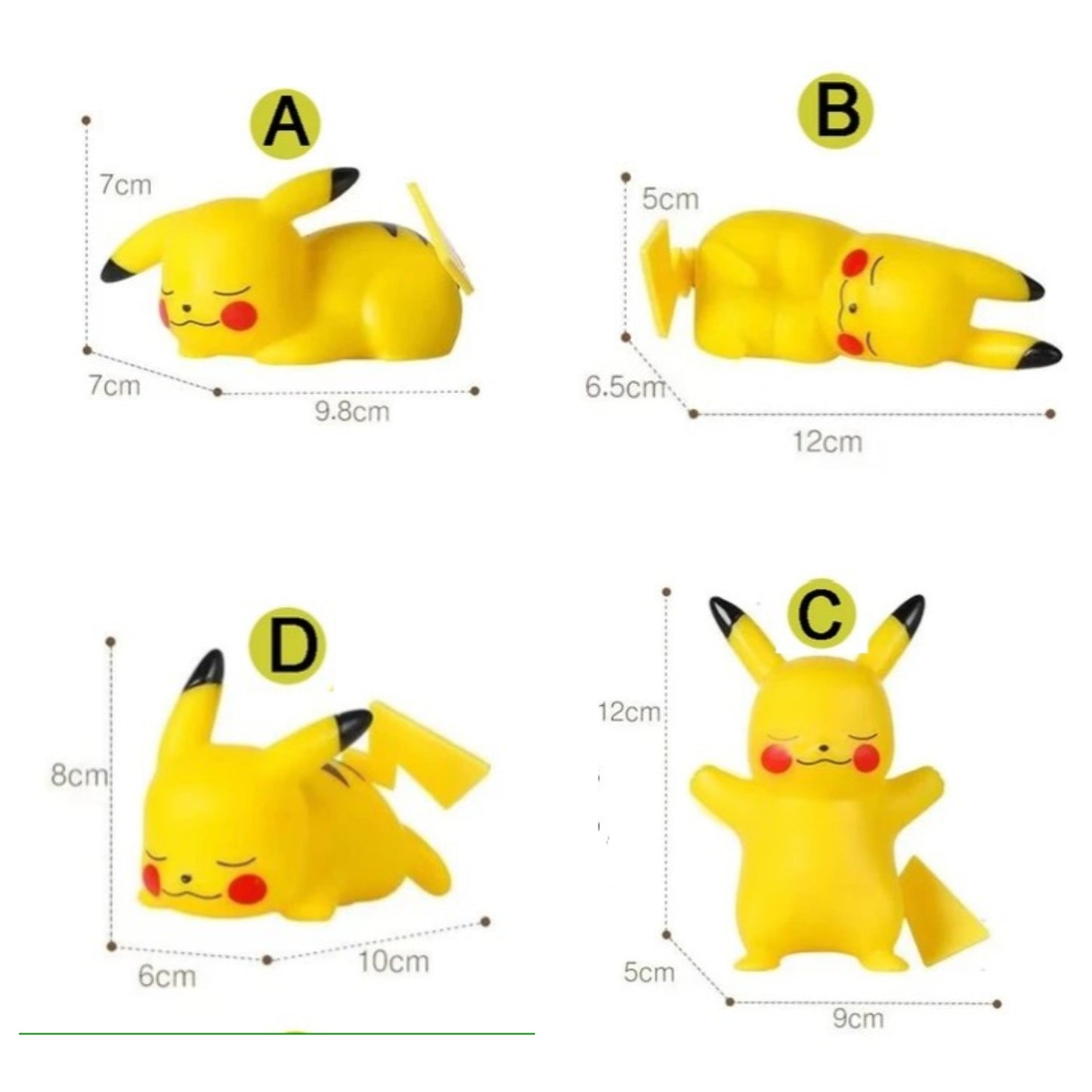 Pokemon Pikachu Lamp | Sleeping Pikachu | Warm Yellow Light | Anime