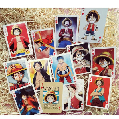 One Piece "Monkey D Luffy" Design Anime Playing Cards + Full Deck | Poker Cards | Monkey D Luffy One Piece | Japanese Manga | Design A