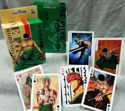 One Piece "Zoro" Design Anime Playing Cards + Full Deck | Poker Cards | Zoro One Piece | Japanese Manga | Design C