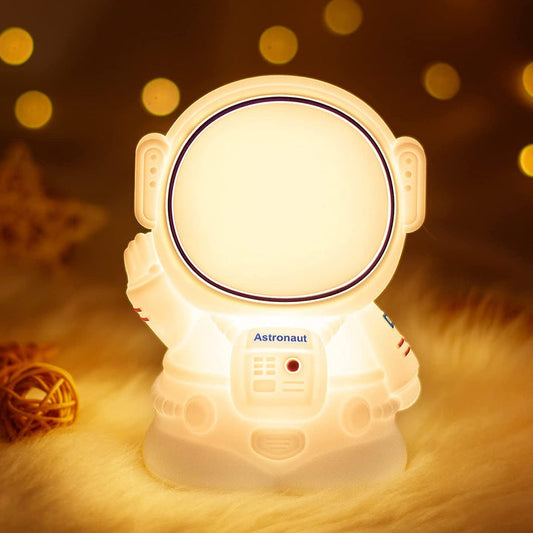 Astronaut Silicone Touch Colour Changing LED Lamp | USB Rechargeable | Batteries Not Required | 7 Colorful Mode |