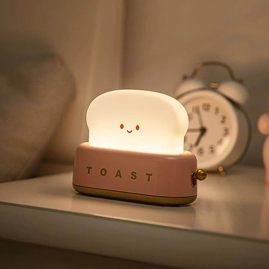 Toast Warm White LED Lamp | USB Rechargeable | Batteries Not Required | Multi Brightness Levels |