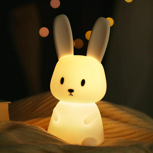 Bunny Silicone Touch Colour Changing LED Lamp | USB Rechargeable Batteries Not Required | 7 Colorful Mode |