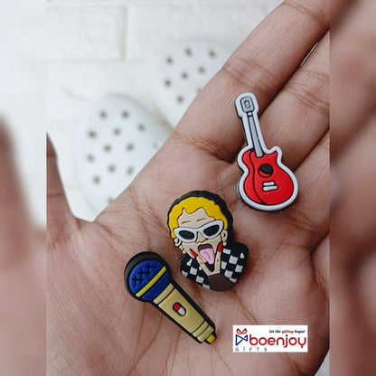 Cardi B Rapper Crocs Charms | Set of 3 Pcs | Unisex | Size 3-4 Cm |