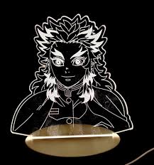 Naruto Kakashi 3D Acrylic Night LED Light with USB plugin Base | Size: 20 cm