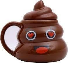 Poop Ceramic Milk & Coffee Mug With Heart