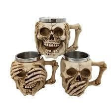 Skeleton Steel Ceramic Milk & Coffee Mug