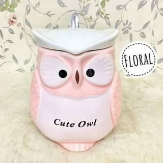 Owl Ceramic Milk & Coffee Mug With Lid And Spoon