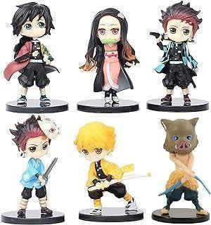 Demon Slayer Slim Standing Set Of 6 |7Cm|| Limited Edition Collectible Action Figure