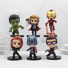 Avengers Small Figures Set Of 6 |10Cm|| Limited Edition Collectible Action Figure