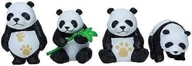 Panda Standing Set Of 4 |6Cm|| Limited Edition Collectible Action Figure