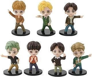 Bts Retro Set Of 7 |7 Cm|| Limited Edition Collectible Action Figure