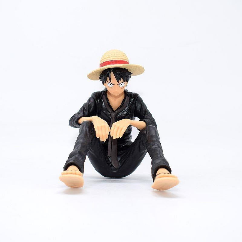 Monkey D.Luffy Sitting Black Shirt 10Cm| Limited Edition Collectible Action Figure