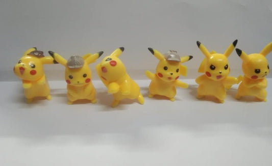 Pokemon Small Pikachu Set Of 6 |5 Cm|| Limited Edition Collectible Action Figure