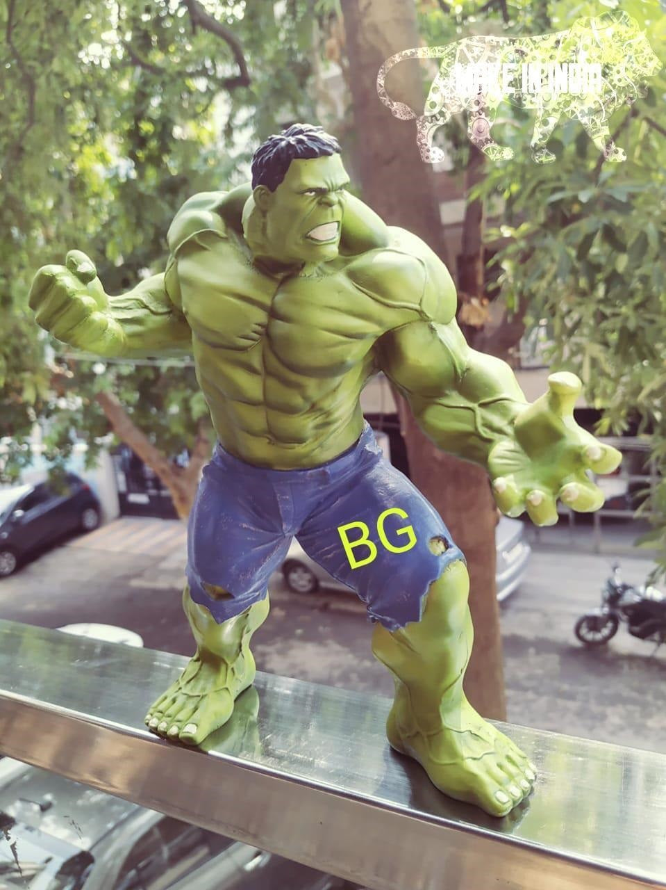 Hulk Smash Pose Polyresin Action Figure | 25 Cm | Made In India ; Hand Painted | MCU ; Avengers |