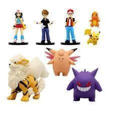 Pokemon Ash Set Of 8| Limited Edition Collectible Action Figure