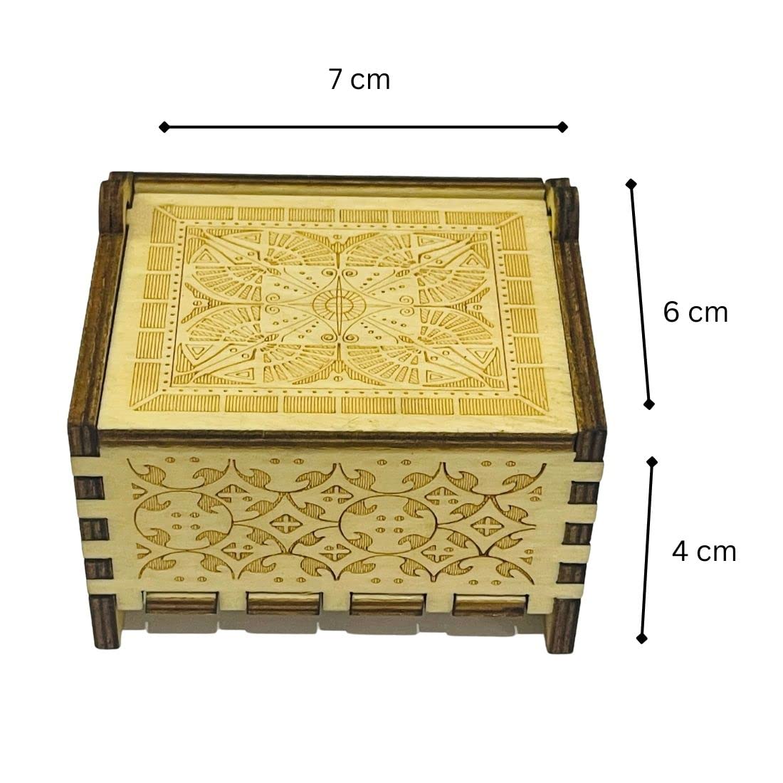 Happy Birthday Automatic Wooden Engraved Auto Cranked Music Box - Engraved Music Box fot Kids Toy Desk Decoration