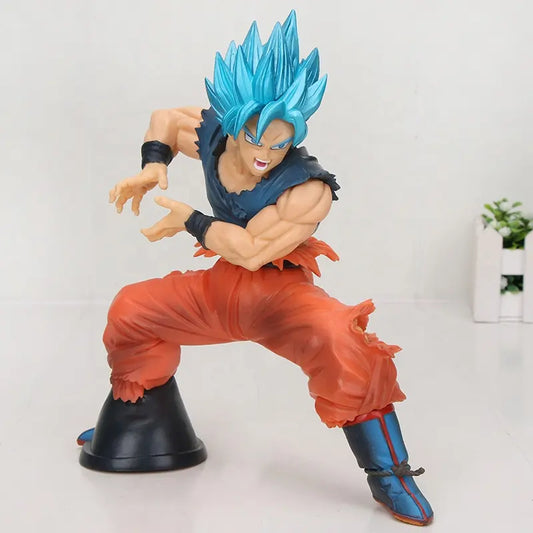 Dragon Ball Z Super Saiyan Blue Hair Action Figures Toys Special Edition for Car Dashboard, Decoration, Cake, Office Desk & Study Table| 20 cm