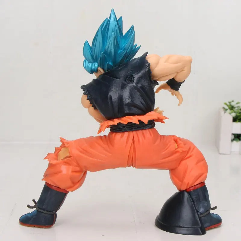 Dragon Ball Z Super Saiyan Blue Hair Action Figures Toys Special Edition for Car Dashboard, Decoration, Cake, Office Desk & Study Table| 20 cm