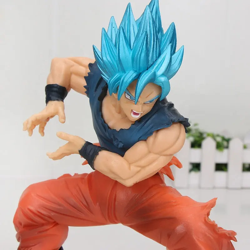 Dragon Ball Z Super Saiyan Blue Hair Action Figures Toys Special Edition for Car Dashboard, Decoration, Cake, Office Desk & Study Table| 20 cm