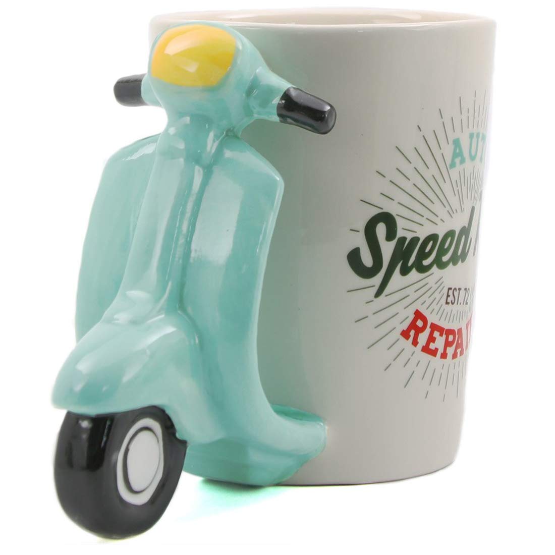 Scooter Handle Ceramic Milk & Coffee Mug