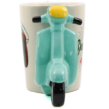 Scooter Handle Ceramic Milk & Coffee Mug