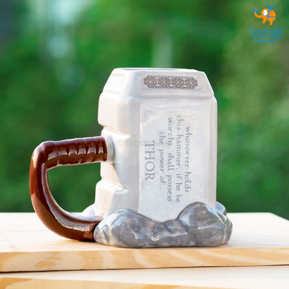 Thor Hammer Ceramic Milk & Coffee Mug