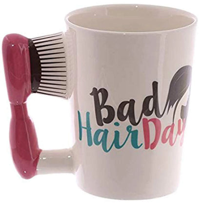 Beauty Fashion Ceramic Milk & Coffee Mug Lipstick/Brush